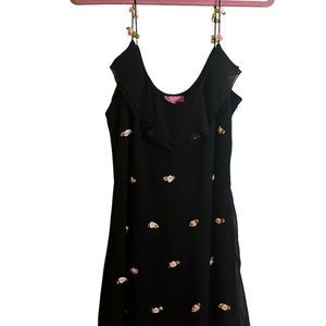Sugar Thrillz black with pink dress